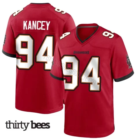Calijah Kancey ＃94 Tampa Bay Buccaneers Men's Game Red Team Color Jersey