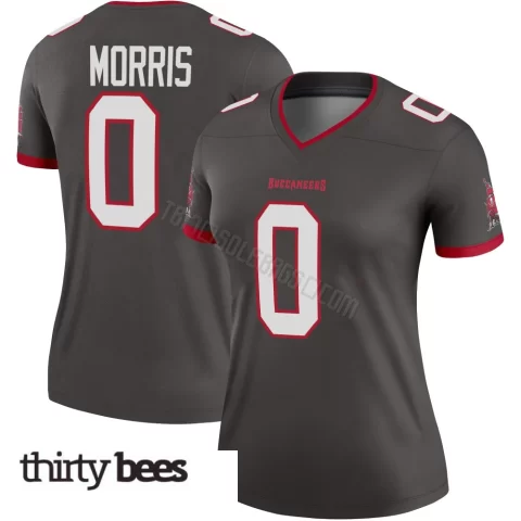 Chandler Morris ＃0 Tampa Bay Buccaneers Women's Legend Pewter Alternate Jersey