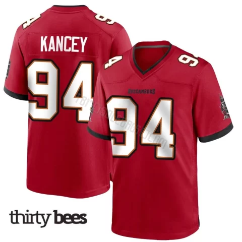Calijah Kancey ＃94 Tampa Bay Buccaneers Youth Game Red Team Color Jersey