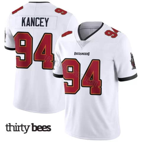 Calijah Kancey ＃94 Tampa Bay Buccaneers Men's Limited White Vapor Untouchable Jersey