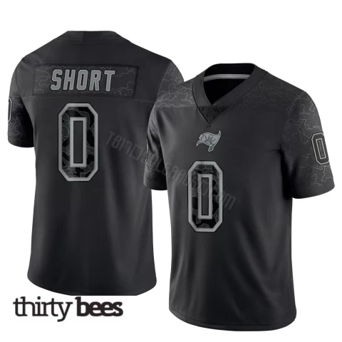 Noah Short ＃0 Tampa Bay Buccaneers Youth Limited Black Reflective Jersey