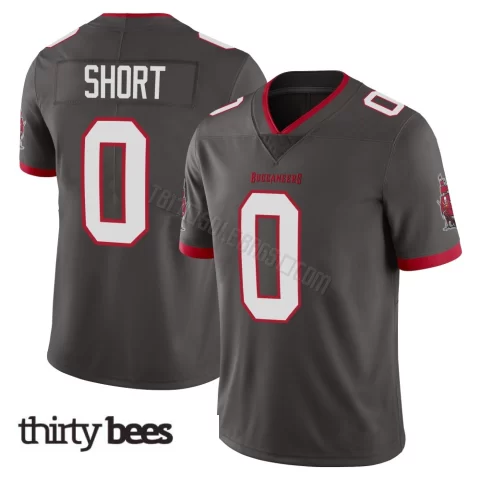 Noah Short ＃0 Tampa Bay Buccaneers Men's Limited Pewter Alternate Vapor Jersey