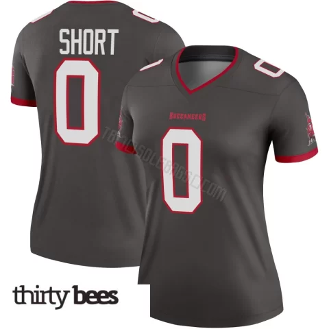 Noah Short ＃0 Tampa Bay Buccaneers Women's Legend Pewter Alternate Jersey