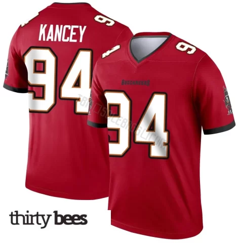 Calijah Kancey ＃94 Tampa Bay Buccaneers Men's Legend Red Jersey