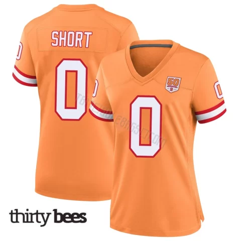 Noah Short ＃0 Tampa Bay Buccaneers Women's Game Cream sicle 50th Season Jersey