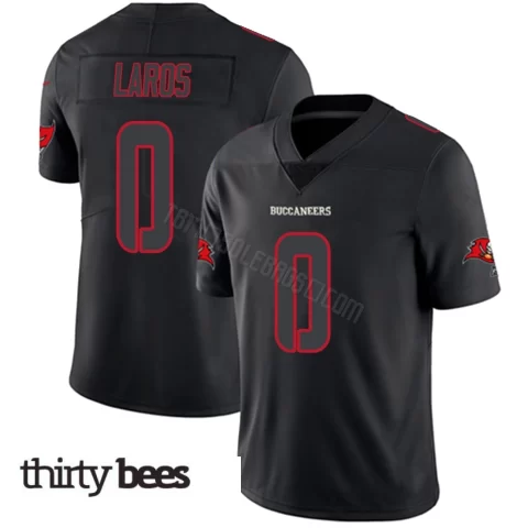 Aidan Laros ＃0 Tampa Bay Buccaneers Youth Limited Black Impact Jersey