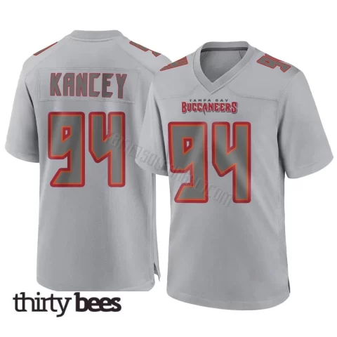 Calijah Kancey ＃94 Tampa Bay Buccaneers Men's Game Gray Atmosphere Fashion Jersey