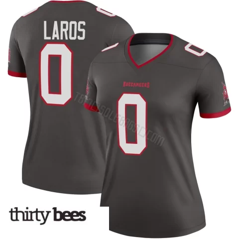 Aidan Laros ＃0 Tampa Bay Buccaneers Women's Legend Pewter Alternate Jersey