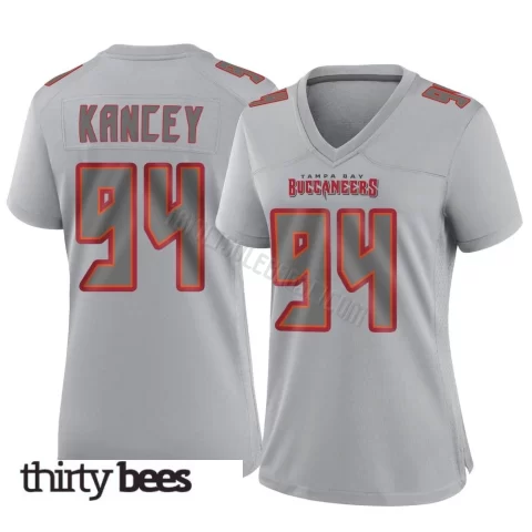 Calijah Kancey ＃94 Tampa Bay Buccaneers Women's Game Gray Atmosphere Fashion Jersey
