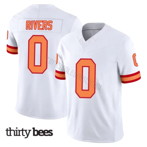 Eric Rivers ＃0 Tampa Bay Buccaneers Youth Limited White '76 Vapor F.U.S.E. Jersey