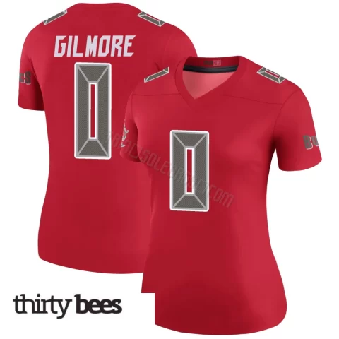 Jy Gilmore ＃0 Tampa Bay Buccaneers Women's Legend Red Color Rush Jersey