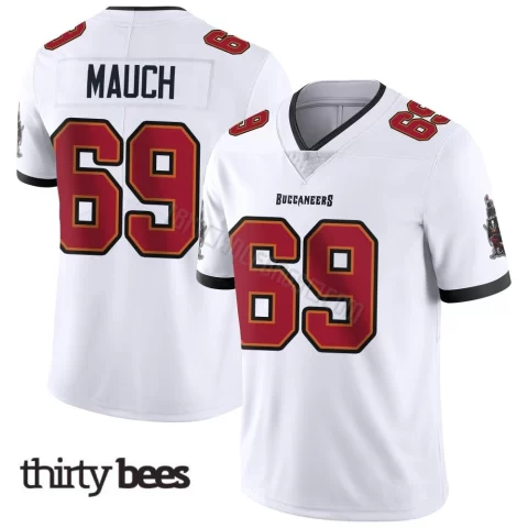 Cody Mauch ＃69 Tampa Bay Buccaneers Youth Limited White Vapor Untouchable Jersey