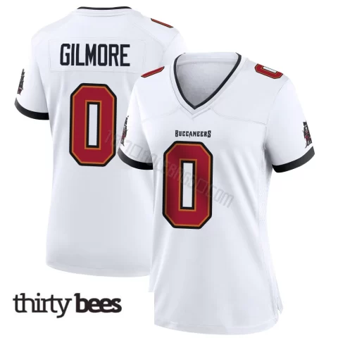 Jy Gilmore ＃0 Tampa Bay Buccaneers Women's Game White Jersey