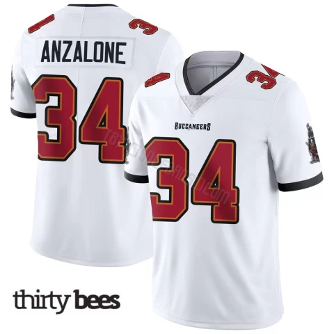 Alex Anzalone ＃34 Tampa Bay Buccaneers Men's Limited White Vapor Untouchable Jersey