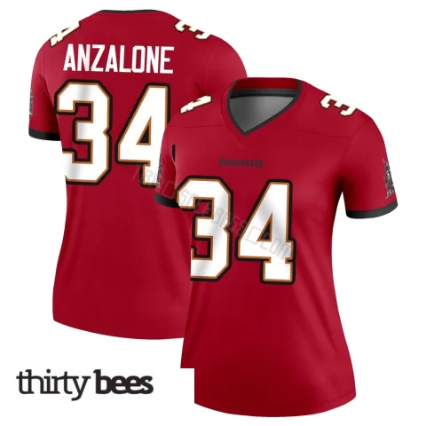 Alex Anzalone ＃34 Tampa Bay Buccaneers Women's Legend Red Jersey