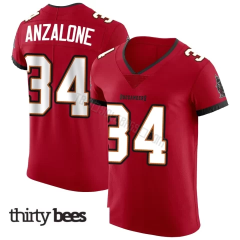 Alex Anzalone ＃34 Tampa Bay Buccaneers Men's Elite Red Vapor Jersey
