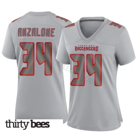 Alex Anzalone ＃34 Tampa Bay Buccaneers Women's Game Gray Atmosphere Fashion Jersey