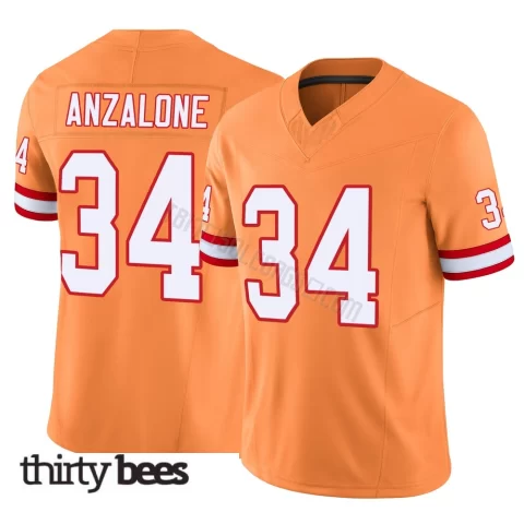 Alex Anzalone ＃34 Tampa Bay Buccaneers Youth Limited Orange Vapor F.U.S.E. Jersey