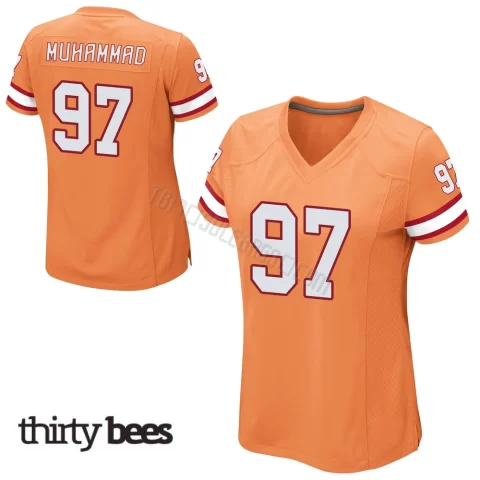 Al-Quadin Muhammad ＃97 Tampa Bay Buccaneers Women's Game Orange Alternate Jersey