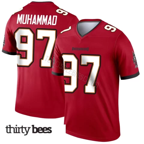 Al-Quadin Muhammad ＃97 Tampa Bay Buccaneers Men's Legend Red Jersey