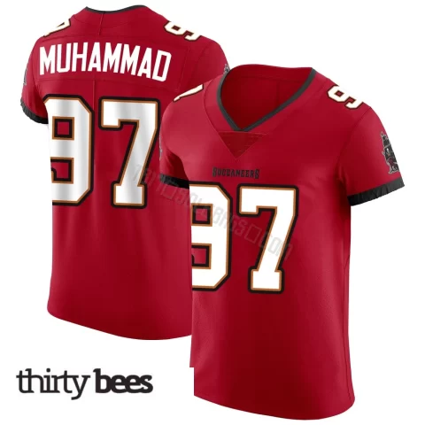 Al-Quadin Muhammad ＃97 Tampa Bay Buccaneers Men's Elite Red Vapor Jersey