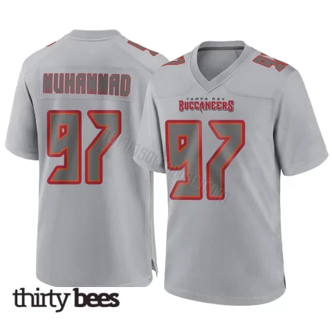Al-Quadin Muhammad ＃97 Tampa Bay Buccaneers Men's Game Gray Atmosphere Fashion Jersey