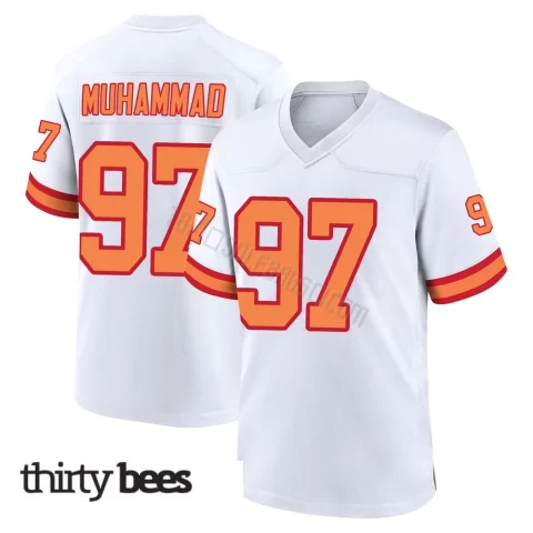 Al-Quadin Muhammad ＃97 Tampa Bay Buccaneers Men's Game White '76 Jersey