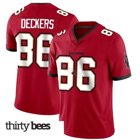 Evan Deckers ＃86 Tampa Bay Buccaneers Youth Limited Red Team Color Vapor Untouchable Jersey