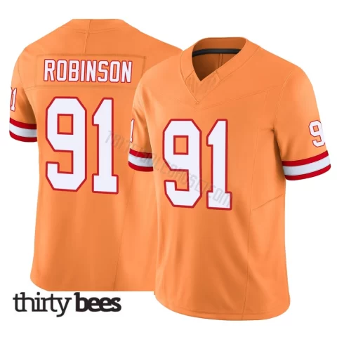 A'Shawn Robinson ＃91 Tampa Bay Buccaneers Youth Limited Orange Vapor F.U.S.E. Jersey