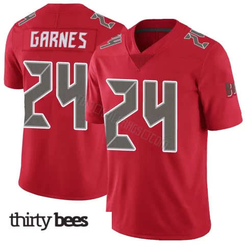 Ayden Garnes ＃24 Tampa Bay Buccaneers Men's Limited Red Color Rush Jersey