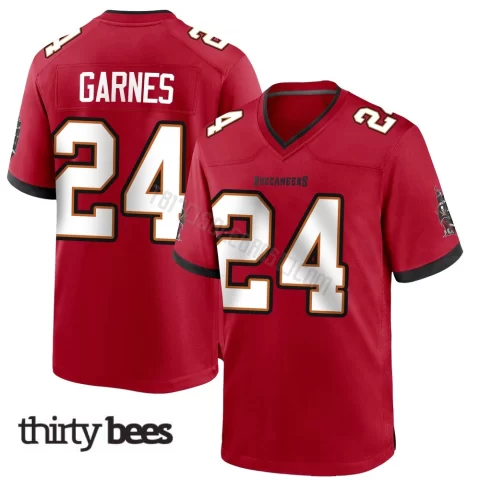 Ayden Garnes ＃24 Tampa Bay Buccaneers Men's Game Red Team Color Jersey