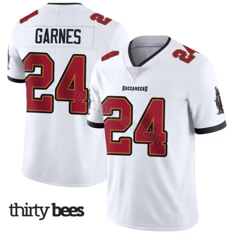 Ayden Garnes ＃24 Tampa Bay Buccaneers Men's Limited White Vapor Untouchable Jersey