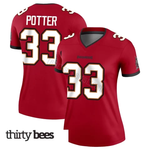 B.T. Potter ＃33 Tampa Bay Buccaneers Women's Legend Red Jersey