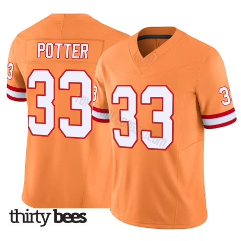 B.T. Potter ＃33 Tampa Bay Buccaneers Men's Limited Orange Vapor F.U.S.E. Jersey