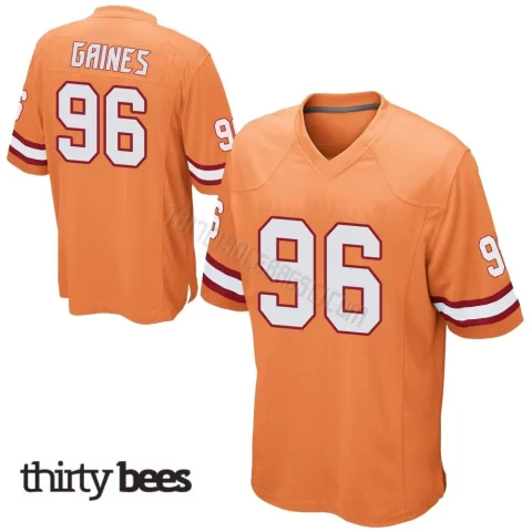 Greg Gaines ＃96 Tampa Bay Buccaneers Men's Game Orange Alternate Jersey