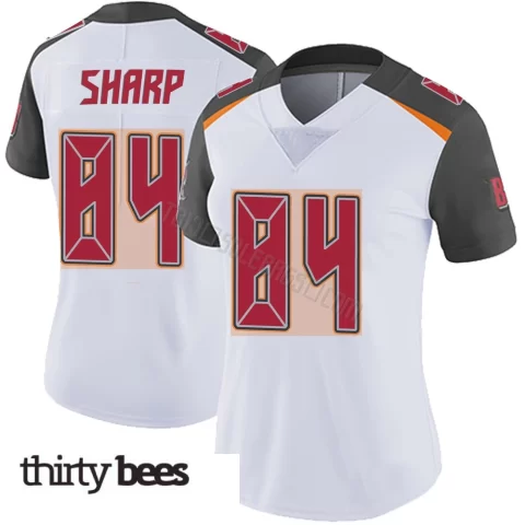 Bauer Sharp ＃84 Tampa Bay Buccaneers Women's Limited White Vapor Untouchable Jersey