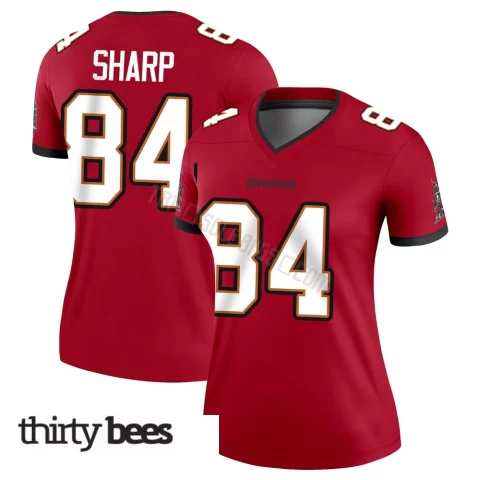 Bauer Sharp ＃84 Tampa Bay Buccaneers Women's Legend Red Jersey