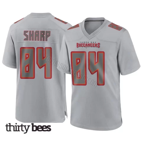 Bauer Sharp ＃84 Tampa Bay Buccaneers Youth Game Gray Atmosphere Fashion Jersey