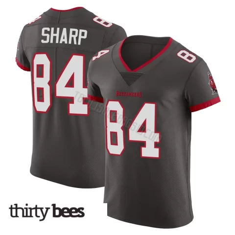 Bauer Sharp ＃84 Tampa Bay Buccaneers Men's Elite Pewter Alternate Vapor Jersey