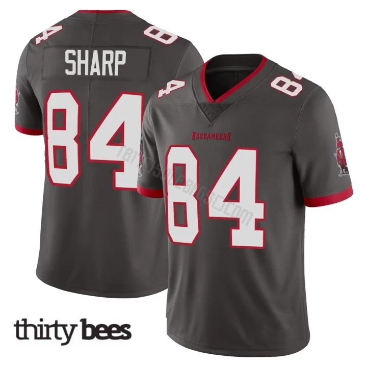 Bauer Sharp ＃84 Tampa Bay Buccaneers Youth Limited Pewter Alternate Vapor Jersey