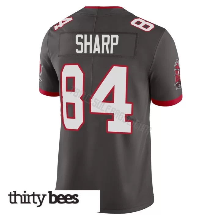 Bauer Sharp ＃84 Tampa Bay Buccaneers Youth Limited Pewter Alternate Vapor Jersey