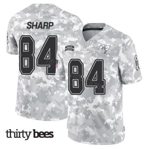 Bauer Sharp ＃84 Tampa Bay Buccaneers Youth Limited Arctic Camo 2024 Salute to Service Jersey