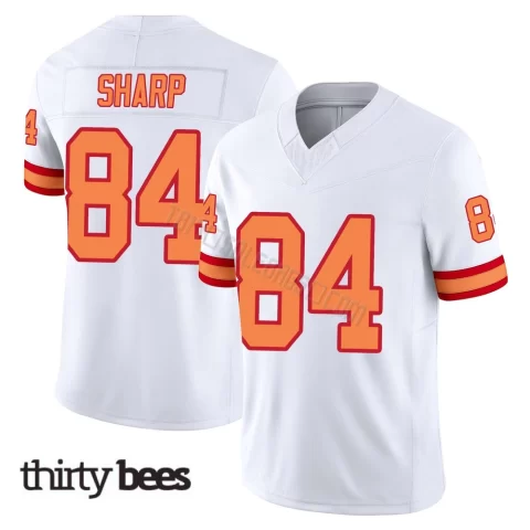 Bauer Sharp ＃84 Tampa Bay Buccaneers Men's Limited White '76 Vapor F.U.S.E. Jersey