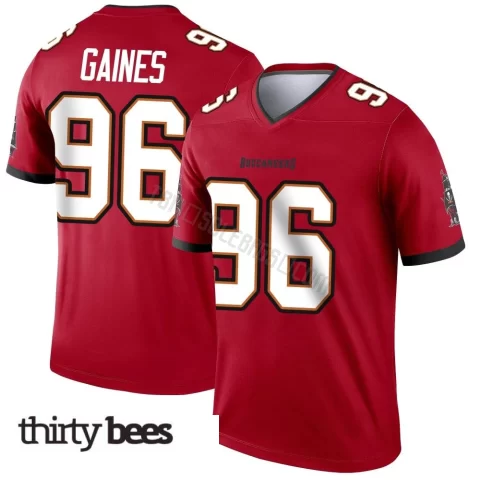 Greg Gaines ＃96 Tampa Bay Buccaneers Youth Legend Red Jersey
