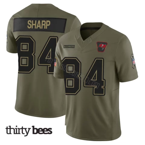 Bauer Sharp ＃84 Tampa Bay Buccaneers Youth Limited Olive 2025 Salute to Service Jersey