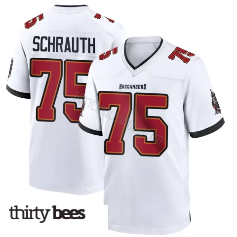 Billy Schrauth ＃75 Tampa Bay Buccaneers Youth Game White Jersey
