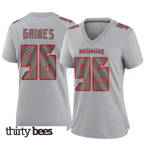 Greg Gaines ＃96 Tampa Bay Buccaneers Women's Game Gray Atmosphere Fashion Jersey