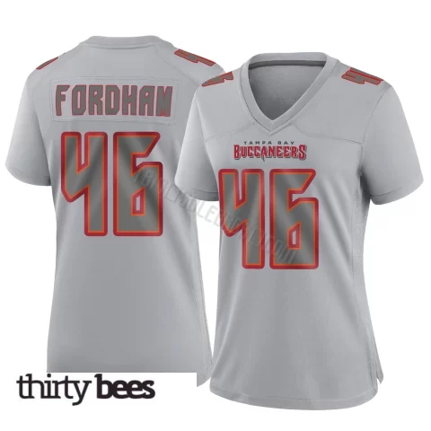 Caden Fordham ＃46 Tampa Bay Buccaneers Women's Game Gray Atmosphere Fashion Jersey