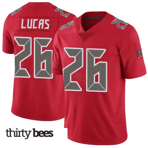 Chase Lucas ＃26 Tampa Bay Buccaneers Men's Limited Red Color Rush Jersey