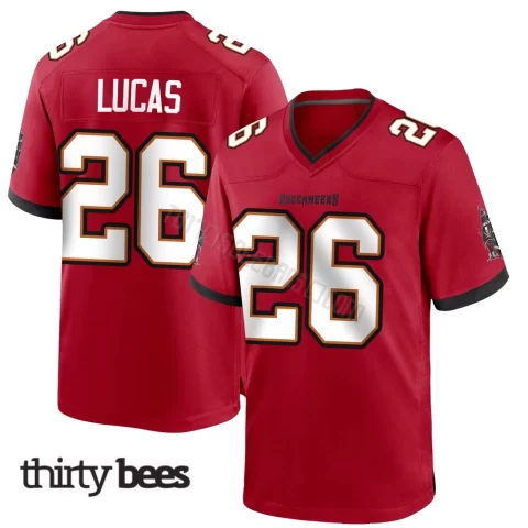 Chase Lucas ＃26 Tampa Bay Buccaneers Men's Game Red Team Color Jersey